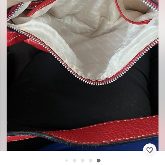 Ferre Milano Red 100% Leather Bag.  Practically New!  Only used once!  13”x9” - Picture 8 of 9